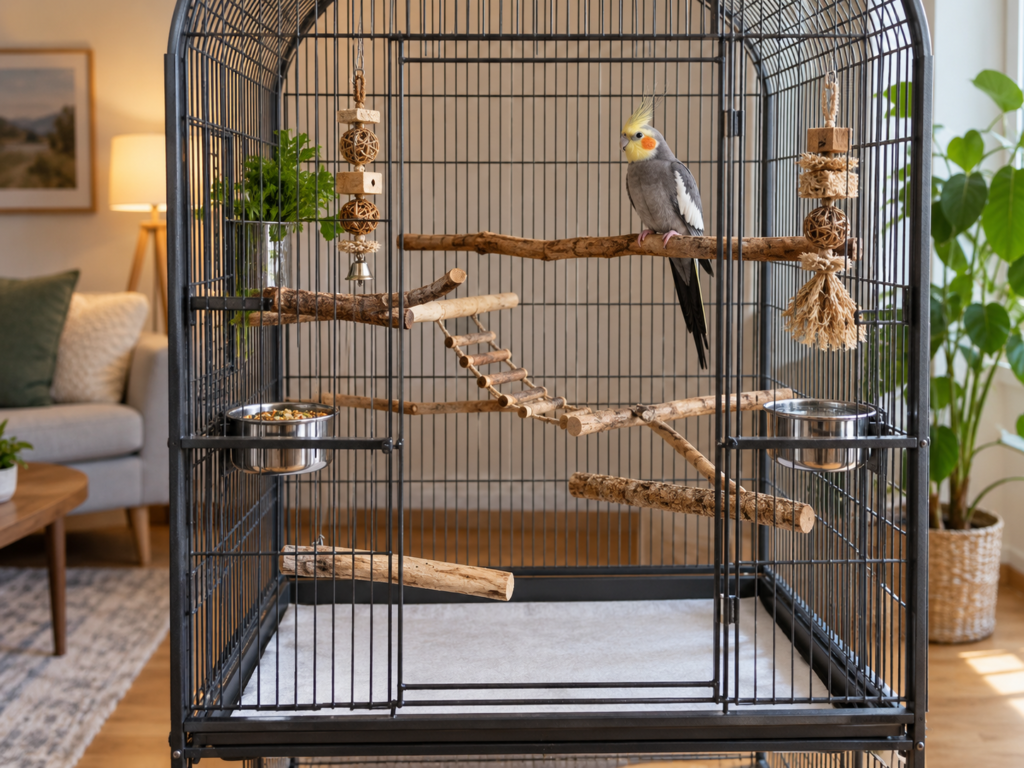 Cage set up